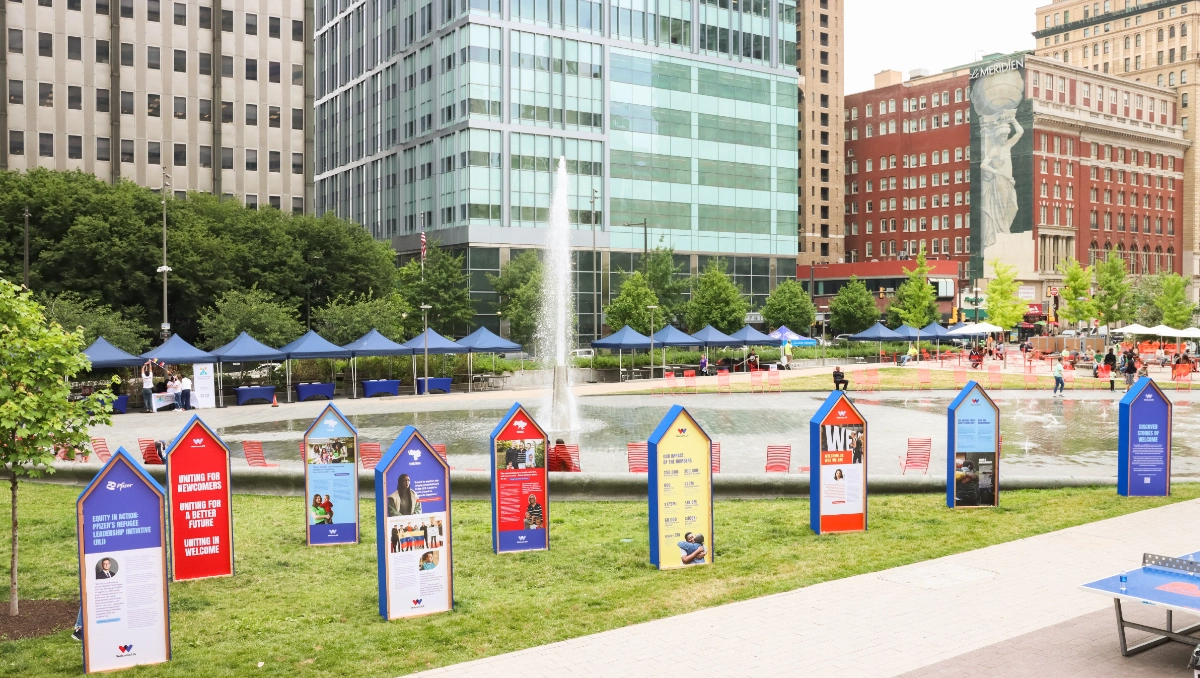 World Refugee Day 2023: Experiential Activation in Love Park, Philadelphia