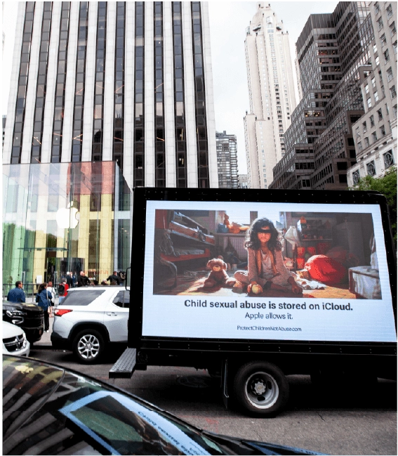 LED Trucks at the NYC Apple Store